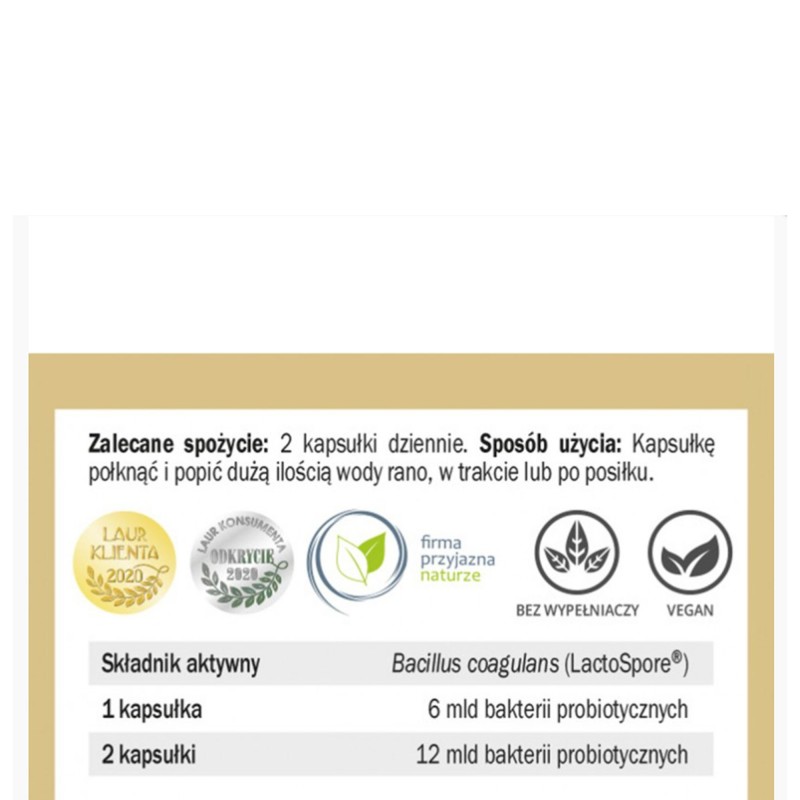 Yango PROBIOTYK BC-12 Bakterie Bacillus Coagulans 30ks IKROFLORA